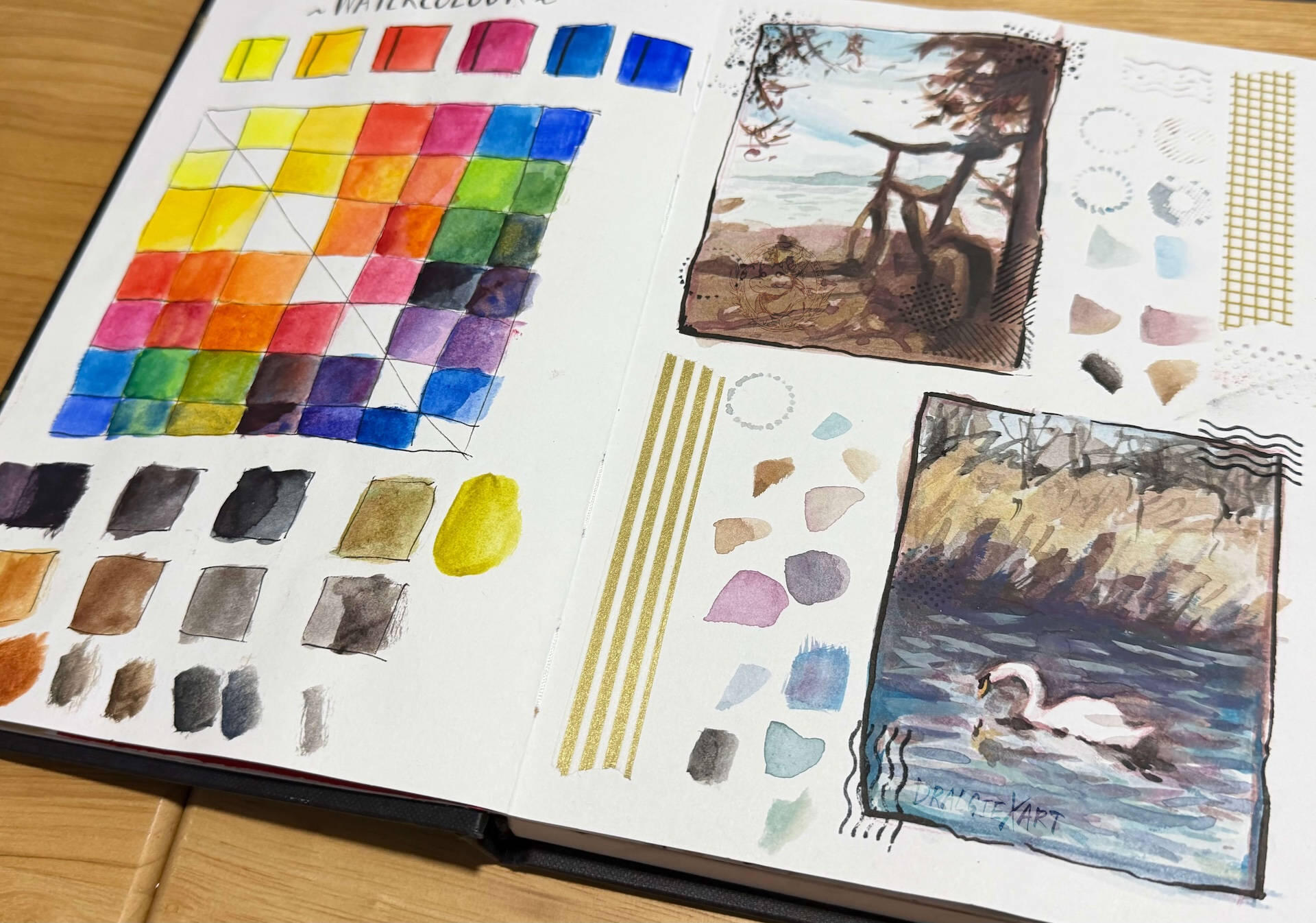 Mini Gouache Paintings